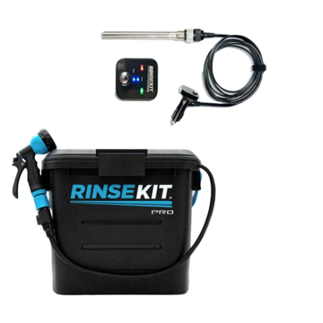 DOUCHE PORTABLE AUTONOME RINSEKIT PRO 13.3L AVEC BATTERIE ET CHAUFFE EAU