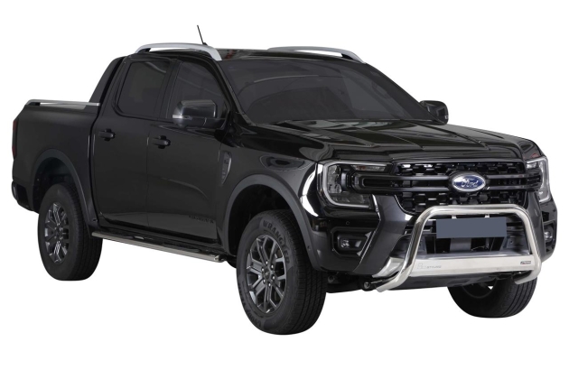 PROTECTION AVANT TUBULAIRE 63MM INOX HOMOLOGUEE CE POUR FORD RANGER A PARTIR DE 2023 - INOX