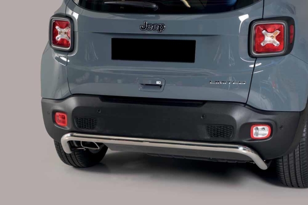 PROTECTION TUBULAIRE PARE CHOC ARRIERE INOX Ø 50 JEEP RENEGADE 2018/2019