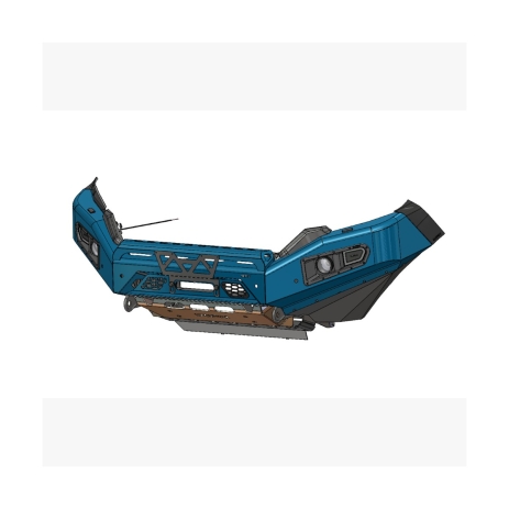 PARE CHOC AVANT AFN RENFORCÉ EN ACIER AVEC FEUX ANTI BROUILLARD POUR TOYOTA LAND CRUISER 150 2018-2021