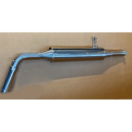 ECHAPPEMENT INOX : SORTIE LATERALE APRES TUBE PRIMAIRE POUR MERCEDES CLASSE G W463 350GD, 3.5L TD CHASSIS LONG SANS MARCHE PIED