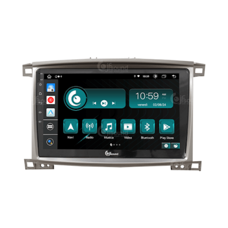 AUTORADIO ANDROID AUTO / CARPLAY 9 POUCES POUR TOYOTA LAND CRUISER 100 2003-2007
