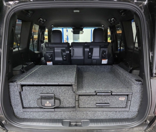 KIT AMENAGEMENT DOUBLE TIROIRS ARB ASYMÉTRIQUE DROIT COMPLET POUR TOYOTA LAND CRUISER 250