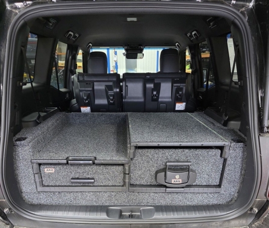 KIT AMENAGEMENT DOUBLE TIROIRS ARB ASYMÉTRIQUE GAUCHE COMPLET POUR TOYOTA LAND CRUISER 250