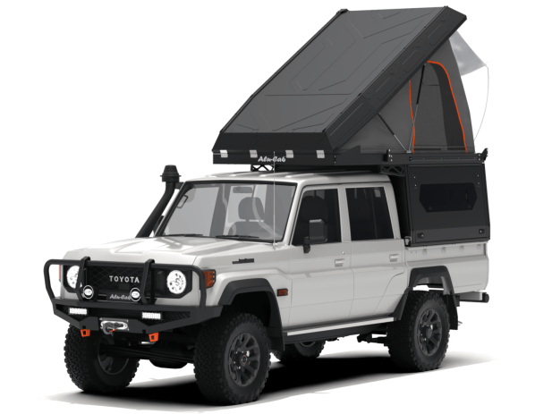 ALU CAB MODCAP CAMPER AVEC FENETRES LATERALES POUR LAND CRUISER 79 DOUBLE CABINE