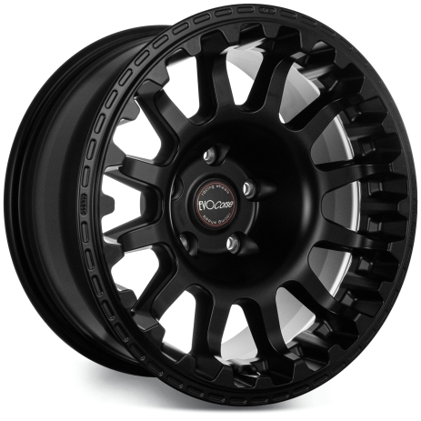 JANTE ALUMINIUM RENFORCEE ATLAS NK NOIR MAT 8x17" ET 30 POUR JEEP WRANGLER JL / JT