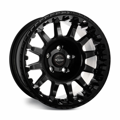 JANTE ALUMINIUM RENFORCEE ATLAS NK NOIR BRILLANT 8x17" ET 30 POUR JEEP WRANGLER JL / JT