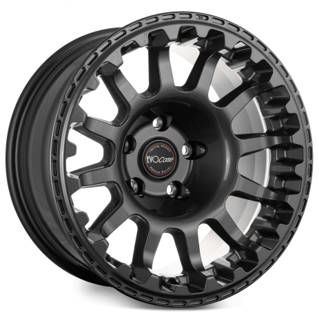 JANTE ALUMINIUM RENFORCEE ATLAS NK GRIS ANTHRACITE 8x17" ET 30 POUR JEEP WRANGLER JL / JT