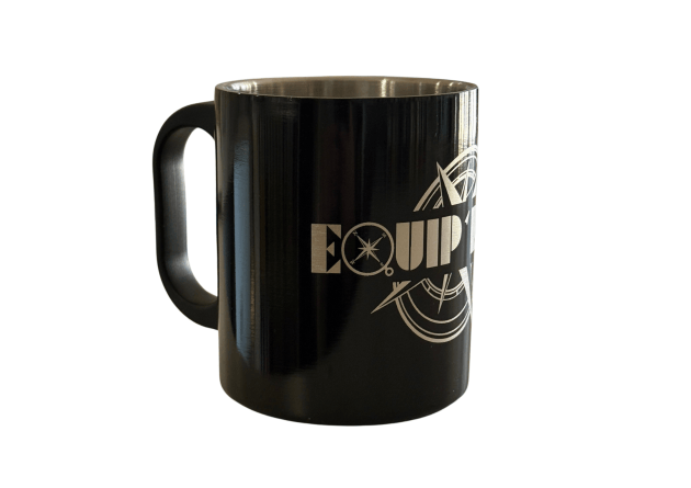 MUG NOIR EQUIP'RAID INOX