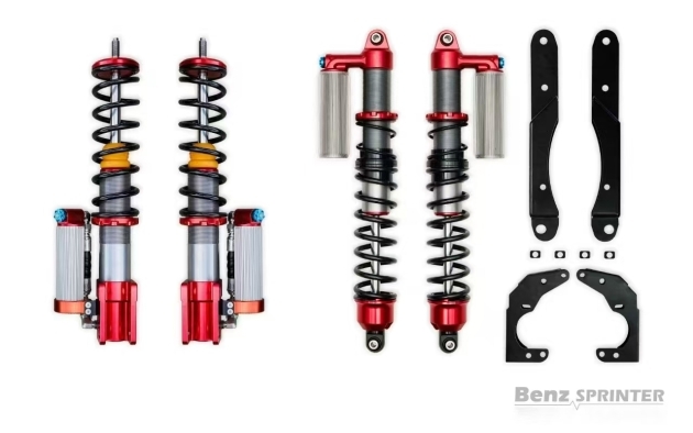 Kit Suspension KIN à Compression Réglable et réhausse + 60 mm pour Mercedes Sprinter 4WD  (2019+)