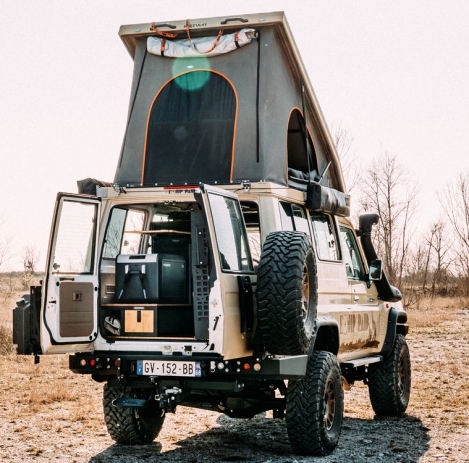 Aménagement intérieur modulaire Tailgate Gear pour Toyota Land Cruiser 78