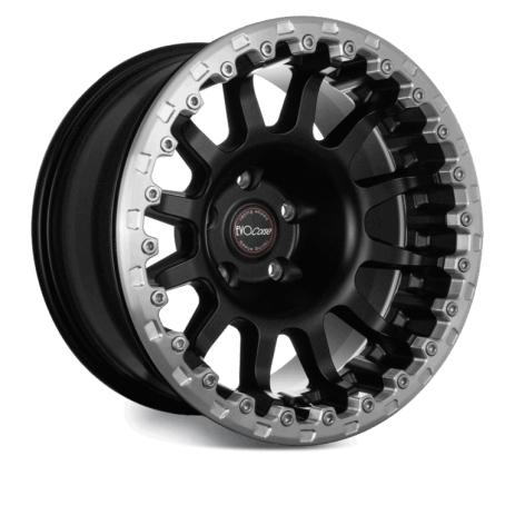 Jante aluminium renforcée EVO CORSE ATLAS BL (sans ring) noir mat 8x17 ET-7 pour Toyota Tacoma