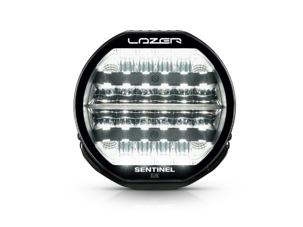 Phare Lazer Sentinel 9" Elite Gen2 noir avec feu de position