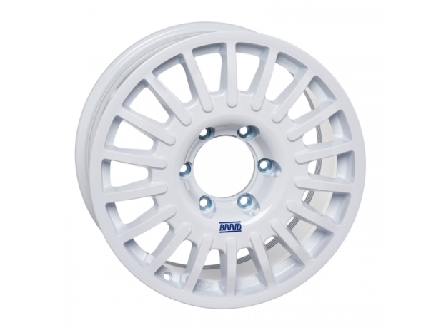 JANTE ALUMINIUM BRAID WINRACE BLANCHE 7,5 X 17 ENTRAXE 6 X 139,7 DEPORT 20 POUR MITSUBISHI PAJERO III ET IV