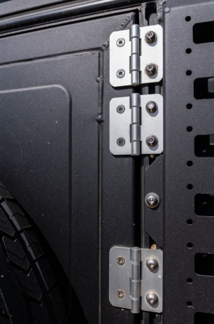 Kit de charnières renforcées pour porte arrière Alu-Cab Compatibilité / Canopy Camper / ModCAP (Lot de 2)