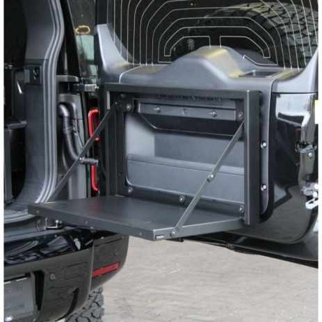 Tablette porte arrière pliante en acier Ruuud pour Land Rover Defender (2020+)
