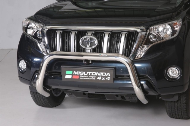 PROTECTION AVANT TUBULAIRE 76MM INOX HOMOLOGUEE CE POUR TOYOTA KDJ150 DE 2010 A 2017