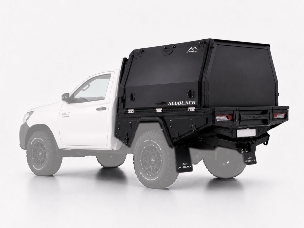 Kit plateau australien avec hardtop 3/4 Alublack pour Toyota Hilux 2016+ simple cabine