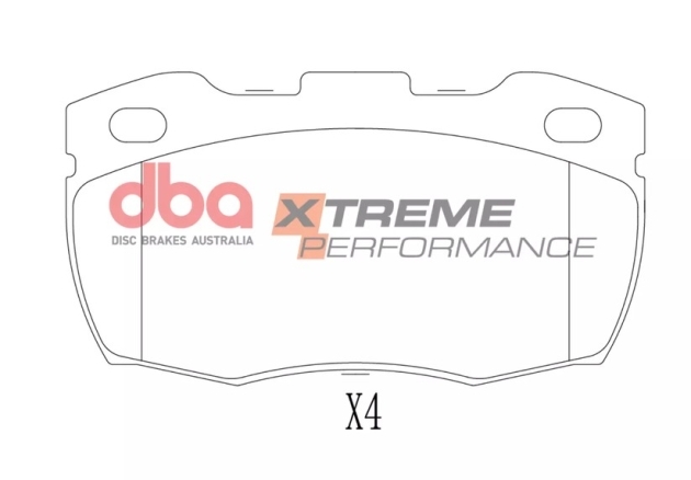 JEU PLAQUETTES DE FREIN AVANT DBA XTREM PERFORMANCE POUR LAND ROVER DEFENDER 90/110/130