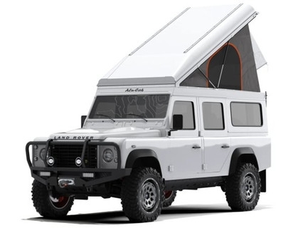 Toit relevable Alu-cab Icarus blanc pour Land Rover Defender 110