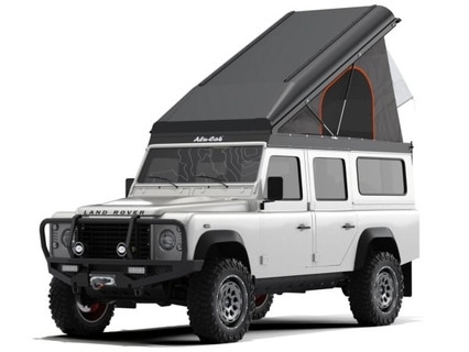 Toit relevable Alu-Cab Icarus noir pour Land Rover Defender 110