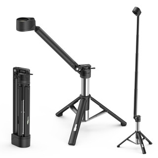 Lampe télescopique d'extérieur LED OuTask TD-2 noir