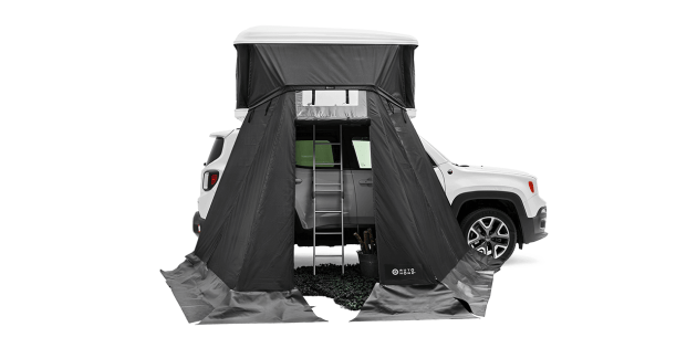 Aile de protection Wing avec cabine Privacy Autohome pour tente de toit Maggiolina / Airtop – hauteur 186 à 200 cm