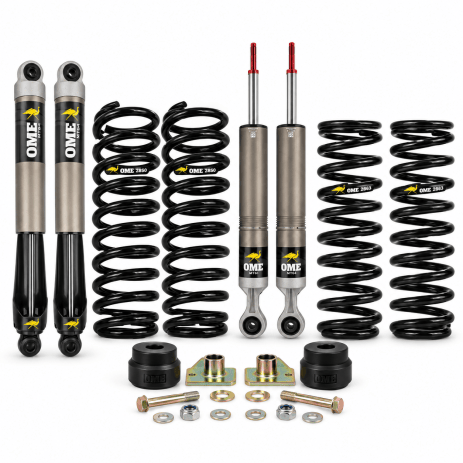 Kit de suspension OME MT64 rehausse +40/50 mm tarage +400 kg pour Toyota Land Cruiser 80 et 105
