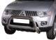 PROTECTION AVANT TUBULAIRE 76MM INOX HOMOLOGUEE CE POUR MITSUBISHI L200 DE 2010 A 2013