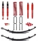KIT DE SUSPENSION PEDDERS REHAUSSE  +30/40MM TARAGE CONFORT POUR TOYOTA HILUX REVO