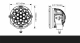 CANNON PHARE LED VISION X CG2 Multi-LED 18 LEDS 150mm 126W - LA PAIRE