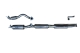 ECHAPPEMENT INOX : SORTIE LATERALE, APRES COLLECTEUR (moteur origine), (2 pièces) POUR TOYOTA LAND CRUISER  HZJ78 DE 1999- 4.2L D