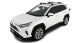 KIT 2 BARRES DE TOIT SPORTZ NOIRES 1260 MM ET PIEDS RHINO RACK POUR TOYOTA RAV4 V A PARTIR DE 2019