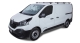 KIT 4 BARRES DE TOIT SPORTZ NOIRES 1650 MM POUR RENAULT TRAFIC ET OPEL VIVARO A PARTIR DE 2014 L1H1 (AVEC PIEDS RLT600)