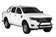 PROTECTION AVANT TUBULAIRE 63MM INOX HOMOLOGUEE CE POUR FORD RANGER DE 2012 A 2023 - THERMOLAQUE NOIR 