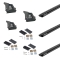 KIT 3 BARRES DE TOIT SPORTZ NOIRES 1800 MM POUR MERCEDES SPRINTER (AVEC PIEDS RLTFMS)