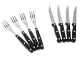 SET D'USTENSILES DE CUISINE POUR LE CAMPING avec planche à découper en bambou