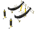 KIT DE SUSPENSION COMBINÉ ASSEMBLÉ TERRAIN TAMER REHAUSSE +40MM POUR TOYOTA TACOMA 2015-2022