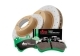 KIT COMBO DBA : DISQUES AVANT STREET SERIES X-GOLD 338MM + JEU PLAQUETTES DE FREIN AVANT STREET PERFORMANCE POUR TOYOTA HILUX GR