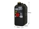 JERRICAN CARBURANT NOIR 10L AVEC BEC VERSEUR AMOVIBLE