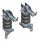 KIT RENFORT DE SUSPENSION PNEUMATIQUE 3 ETAGES MAD POUR MERCEDES SPRINTER/HYMER 907 4X4 A PARTIR DE 2018 SANS REHAUSSE GONFLAGE SUR PAR VALVES