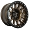 Jante aluminium renforcée EVO CORSE ATLAS BL (sans ring) bronze brillant 8x17 ET-30 pour Toyota HDJ80