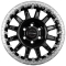 Jante aluminium renforcée EVO CORSE ATLAS BL (sans ring) noir brillant 8x17 ET-40 pour Toyota Land Cruiser serie 7