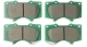 JEU PLAQUETTES DE FREIN AVANT 134.6MM DBA STREET PERFORMANCE POUR TOYOTA ET MITSUBISHI PAJERO IV LONG