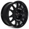 Jante aluminium renforcée Raid Evo Corse Dakar Zero 8.5x18" et 43 noir brillant pour Porsche Cayenne (2002-2010) Volkswagen Touareg 3.0 (2002-2010)