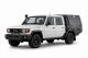 Plateau australien avec canopy AluBlack pour Toyota Land Cruiser 79 Double Cabine