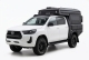 Kit plateau australien Alublack avec coffres de rangement compatible ModCAP pour Toyota Hilux 2016+ double cabine