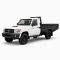Kit plateau australien avec ridelles Alublack pour Toyota Land Cruiser 79 simple cabine