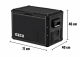 Réfrigérateur-congélateur ICECO VL Pro 45 L double compartiments noir