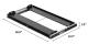 Support coulissant pour réfrigérateur ICECO VL75PROD / VL90PROD